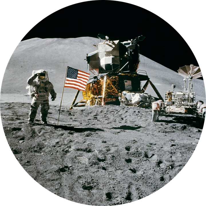 Amerika on the moon